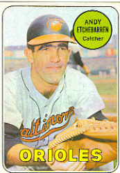 1969 Topps Baseball Cards      634     Andy Etchebarren